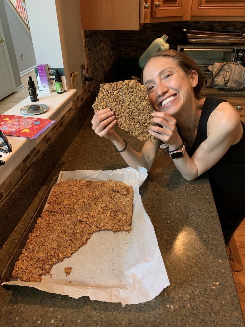 rochelle with her lovely home made granola