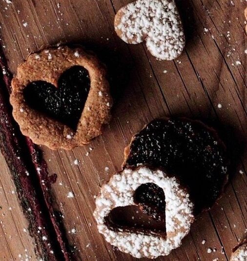 home made cookie hearts
